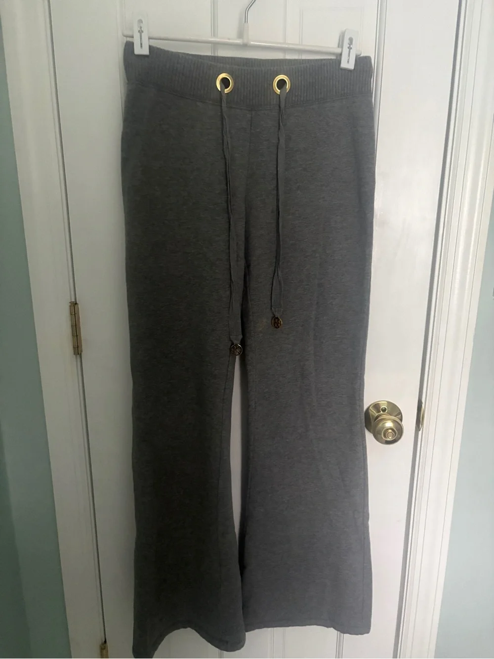 TORY BURCH | Gray Sweatpants with Drawstring